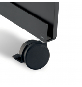 Rollen für den Meet up-Stand, für feste und weiche Böden, schwarz, Ø 75mm, 4 ST