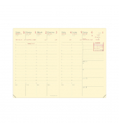 Einlage Kalender 28652122MQ, Geschäftbus Prestige, 1 Woche / 2 Seiten, 10x15cm (BxH) (A5), 2025