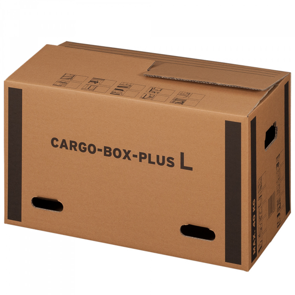 4250414136437 - Umzugskarton CargoBox Plus 322405510 braun innen 64x36x34cm (BxHxT) Wellkarton 2-wellig 4250414136437 Smartbox Pro