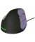 Vertikalmaus Evoluent 4, 5 Tasten, mit Kabel, USB-Kabel, Rechtsh&auml;nder, ergonomisch, hohe Aufl&ouml;sung, optisch, schwarz, violett