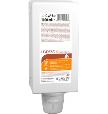 LINDESA PROFESSIONAL K Hautschutzcreme 1,0 l LINDESA PROFESSIONAL K Hautschutzcreme 1,0 l