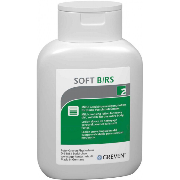 4260029177817 - Peter Greven GREVEN® Soft B RS Hautreinigung Hautreinigung bei mittleren bis starken Verschmutzungen 250 ml - Flasche 4260029177817 - Peter Greven GREVEN® Soft B RS Hautreinigung Hautreinigung bei mittleren bis starken Verschmutzungen 250 ml - Flasche