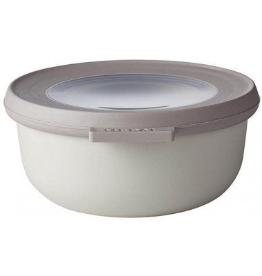 Frischhaltedosen Cirqula rund 5,8 cm hoch weiß nordic white 0,35 Liter BPA Frei