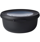 Frischhaltedosen Cirqula rund 5,8 cm hoch schwarz nordic black 0,35 Liter BPA Frei