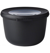 Frischhaltedosen Cirqula rund 8,5 cm hoch schwarz nordic black 0,5 Liter BPA Frei