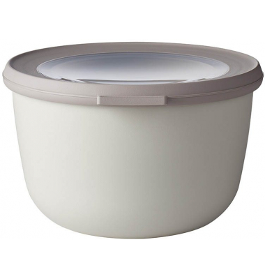 Frischhaltedosen Cirqula rund 10 cm hoch weiß nordic white 1 Liter BPA Frei