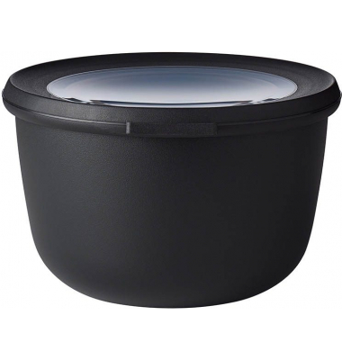 Frischhaltedosen Cirqula rund 10 cm hoch schwarz nordic black 1 Liter BPA Frei