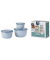 Frischhaltedosen Cirqula rund blau nordic blue 0,5/1,0/2,0 Liter 3er Set 