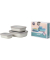 Frischhaltedose Cirqula 7 cm hoch weiß nordic white im SET 0,5/1,0/2,0 Liter BPA Frei