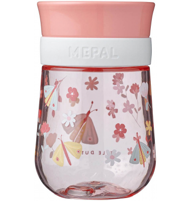 Trinklernbecher 360° Mio - Flowers & Butterflies rosa 300,0 ml