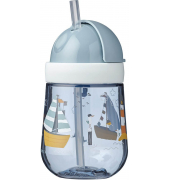 Strohhalmbecher Mio - Sailors Bay blau 300,0 ml