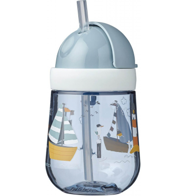 Strohhalmbecher Mio - Sailors Bay blau 300,0 ml