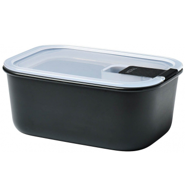 Frischhaltedosen EasyClip 7,0 cm hoch schwarz 0,7 l