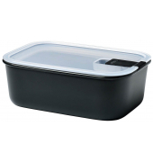 Frischhaltedosen EasyClip 7,0 cm hoch schwarz 1,0 l