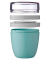 Speisebehälter Lunchpot Ellipse blau 0,5 + 0,2 l