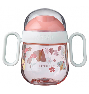 Trinklernbecher Mio 2.0 - Flowers & Butterflies rosa 200,0 ml