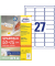 Etiketten L4737REV-65, weiß 63,5x29,6mm, recht, 