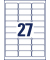 Etiketten L4737REV-65, weiß 63,5x29,6mm, recht, 