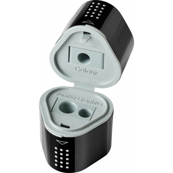 4005402838998 - Dosenspitzer dreifach GRIP 2001 schwarz 4005402838998 Faber-Castell 4005402838998 - Dosenspitzer dreifach GRIP 2001 schwarz 4005402838998 Faber-Castell