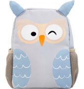 Kindergartenrucksack Mini Kids Eule Kunstfaser lilabeige