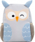 Kindergartenrucksack Mini Kids Eule Kunstfaser lilabeige