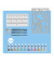 Aquarell Bastelfarben-Set farbsortiert 12 Tuben  5,0 ml Tuben, 4 Synthetik-Pinsel, 1 Schablone und 1 Mischpalette  ml