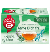Tee Atme Dich frei 7990, Fenchel, Salbei, Orangenschalen, S&uuml;&szlig;holz, Ingwer, Zimt, Eukalyptus, Thymian, Beutel