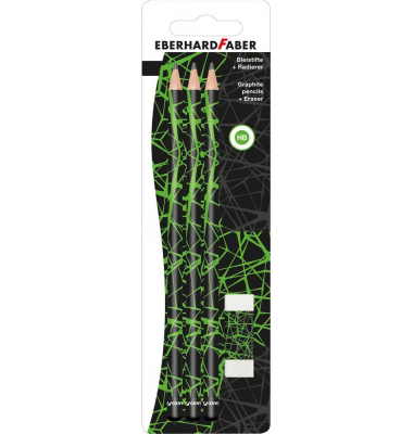 Bleistift-Set HB schwarzgrün, 1 Set
