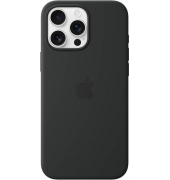 Silikon Case Handy-Cover für Apple iPhone 16 Pro Max schwarz