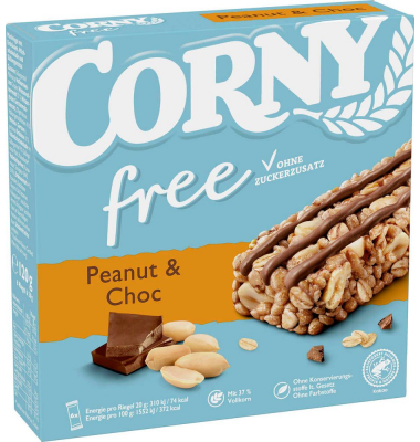 free Peanut & Choc M&uuml;sliriegel 6 Riegel