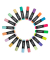 Textmarker E-744250 00, Pack, 20-farbig sortiert, 2-5mm Keilspitze
