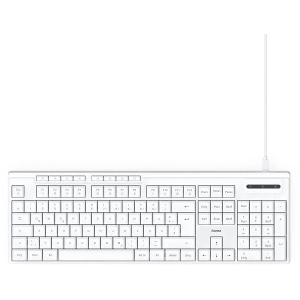 4047443520357 - CK-200 Tastatur kabelgebunden weiß 4047443520357 Hama 4047443520357 - CK-200 Tastatur kabelgebunden weiß 4047443520357 Hama