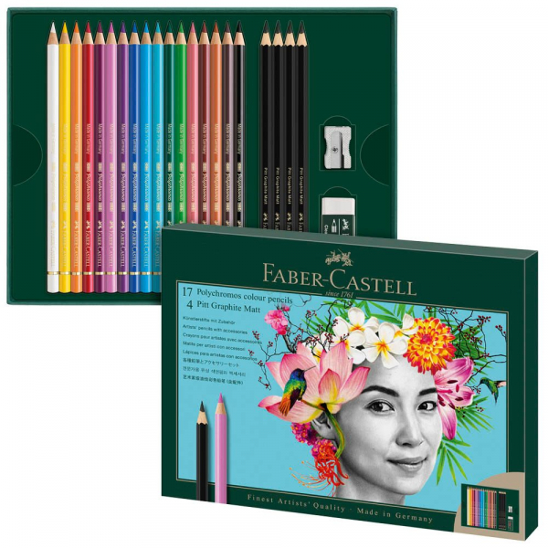 4005402100521 - Polychromos & Pitt Graphite Matt Malset farbsortiert 4005402100521 23 Stück 4005402100521 - Polychromos & Pitt Graphite Matt Malset farbsortiert 4005402100521 23 Stück