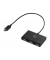 USB-Hub 3-fach schwarz