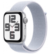 Watch SE 44 mm Aluminium (GPS) Sport Loop  blaue Wolke, silber