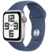 Watch SE 40 mm Aluminium (GPS+Cellular) Sportarmband ML  denim, silber