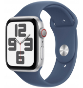 Watch SE 44 mm Aluminium (GPS+Cellular) Sportarmband SM  denim, silber