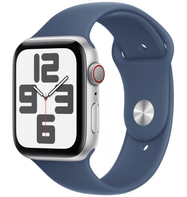 Watch SE 44 mm Aluminium (GPS+Cellular) Sportarmband SM  denim, silber