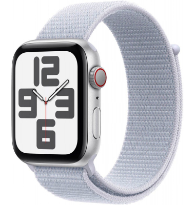 Watch SE 44 mm Aluminium (GPS+Cellular) Sport Loop  blaue Wolke, silber