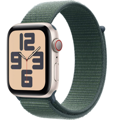 Watch SE 44 mm Aluminium (GPS+Cellular) Sport Loop  grün, polarstern