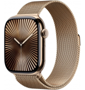 Watch Series 10 46 mm Titan (GPS+Cellular) Milanaise Armband SM  gold