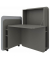 Sekretär FLATup 4260743069337, 126cm (H), 107x41,5-91cm (BxT), rechteckig, basalt / basalt