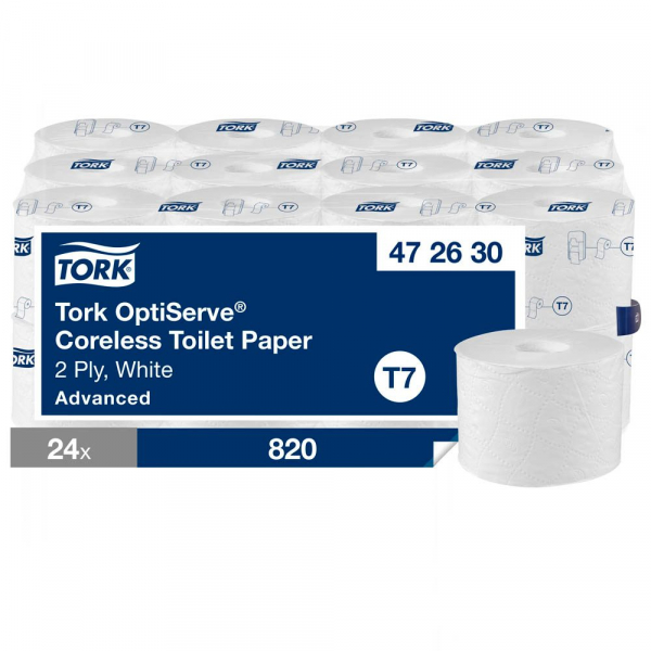 7322542403815 - Toilettenpapier T7 Advanced 472630 2-lagig weiß 7322542403815 24 Stück 7322542403815 - Toilettenpapier T7 Advanced 472630 2-lagig weiß 7322542403815 24 Stück