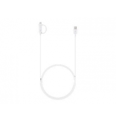USB 2.0 AUSB C, Micro USB 2.0 B Kabel 1,5 m weiß