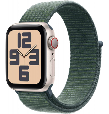 Watch SE 40 mm Aluminium (GPS+Cellular) Sport Loop  grün, polarstern