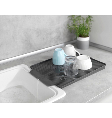 Abtropfmatte Linea grau