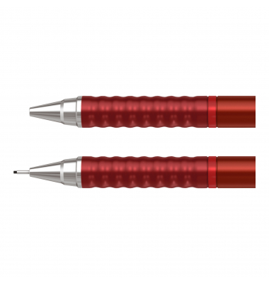 Druckbleistift Tikky Retro, 2202568, Härte 2B, 0,5mm, rot, mit Radiergummi