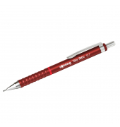 Druckbleistift Tikky Retro, 2202631, Härte 2B, 0,7mm, rot, mit Radiergummi
