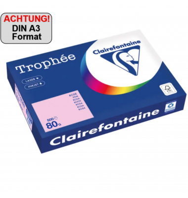Kopierpapier Trophee 1888PC rosa A3 80g Kopierpapier Trophee 1888PC rosa A3 80g