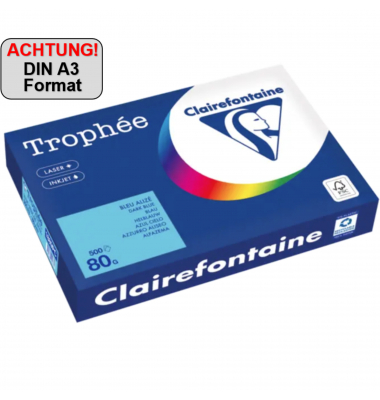 Kopierpapier Trophee 1889C blau A3 80g